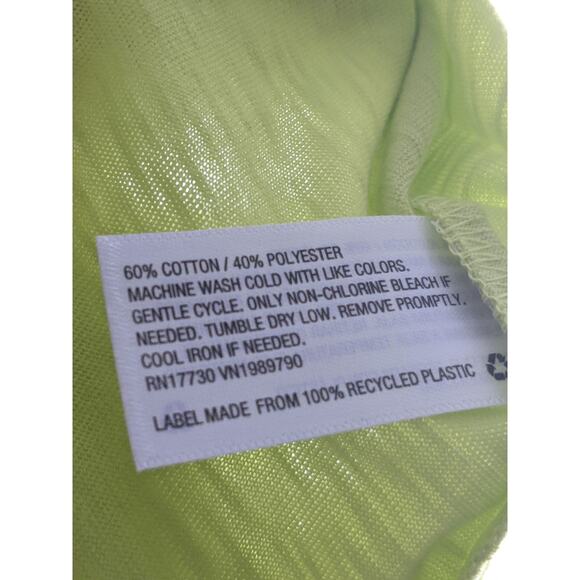 Wild Fable Relaxed Fit Tank Top Citron S Racerback Sleeveless‎ Workout Green - Picture 5 of 7